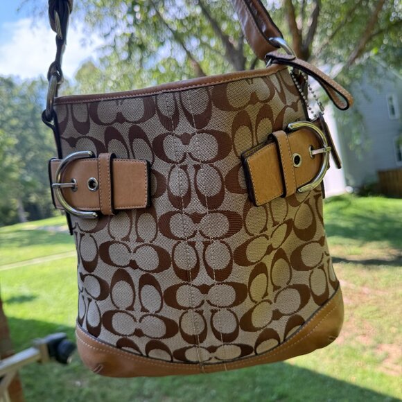 A great Trio!  Three Vintage Coach Signature C items!  Hello, early 2000's! - Picture 9 of 16